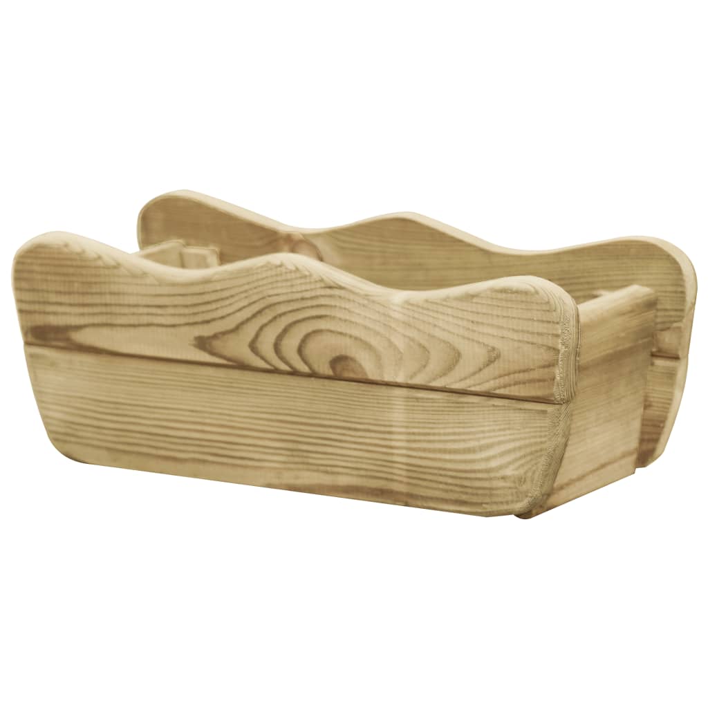 Letto Rialzato da Giardino 50x18x18 cm Legno di Pino Impregnato - homemem39