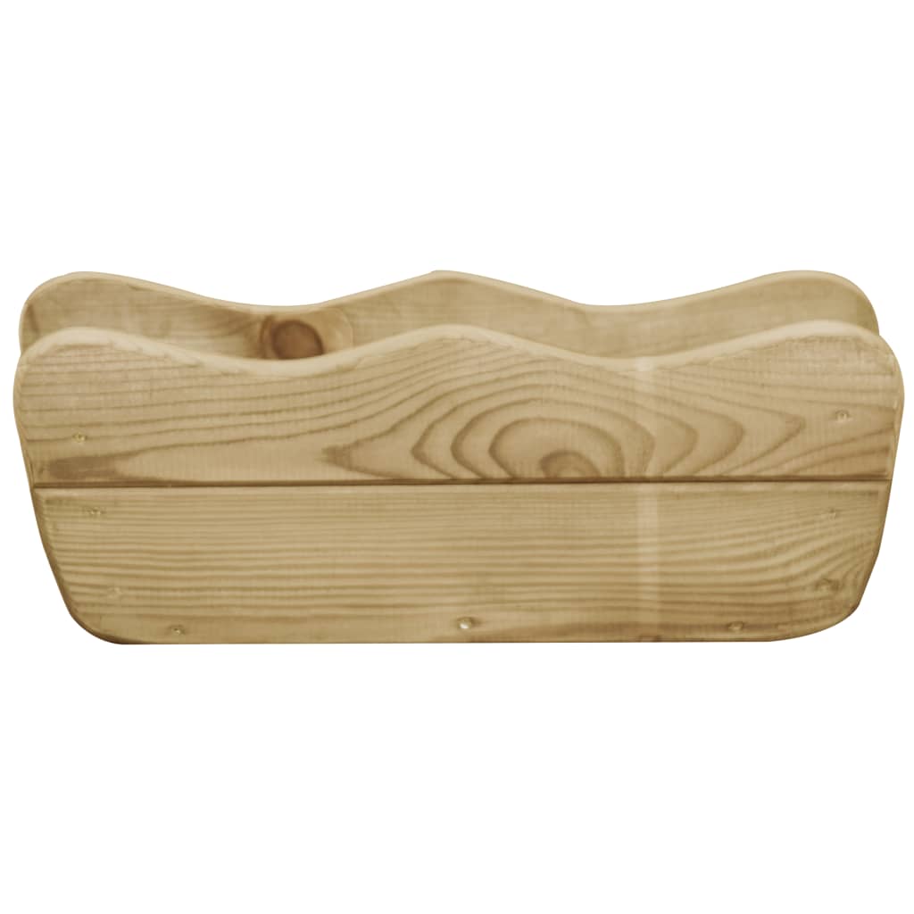 Letto Rialzato da Giardino 50x18x18 cm Legno di Pino Impregnato - homemem39