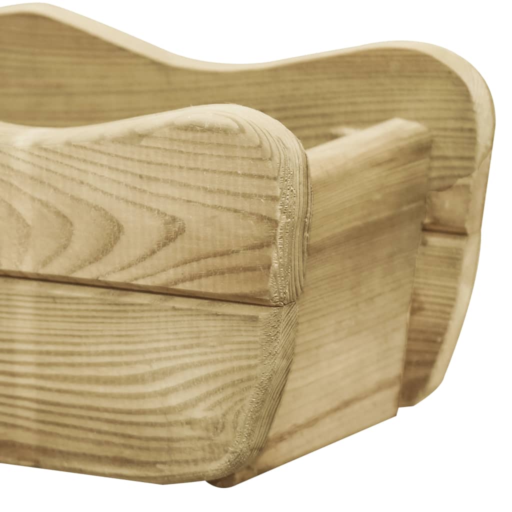 Letto Rialzato da Giardino 50x18x18 cm Legno di Pino Impregnato - homemem39