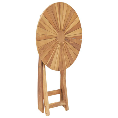 Tavolo da Giardino Pieghevole Ø  60 cm Legno Massello di Teak - homemem39