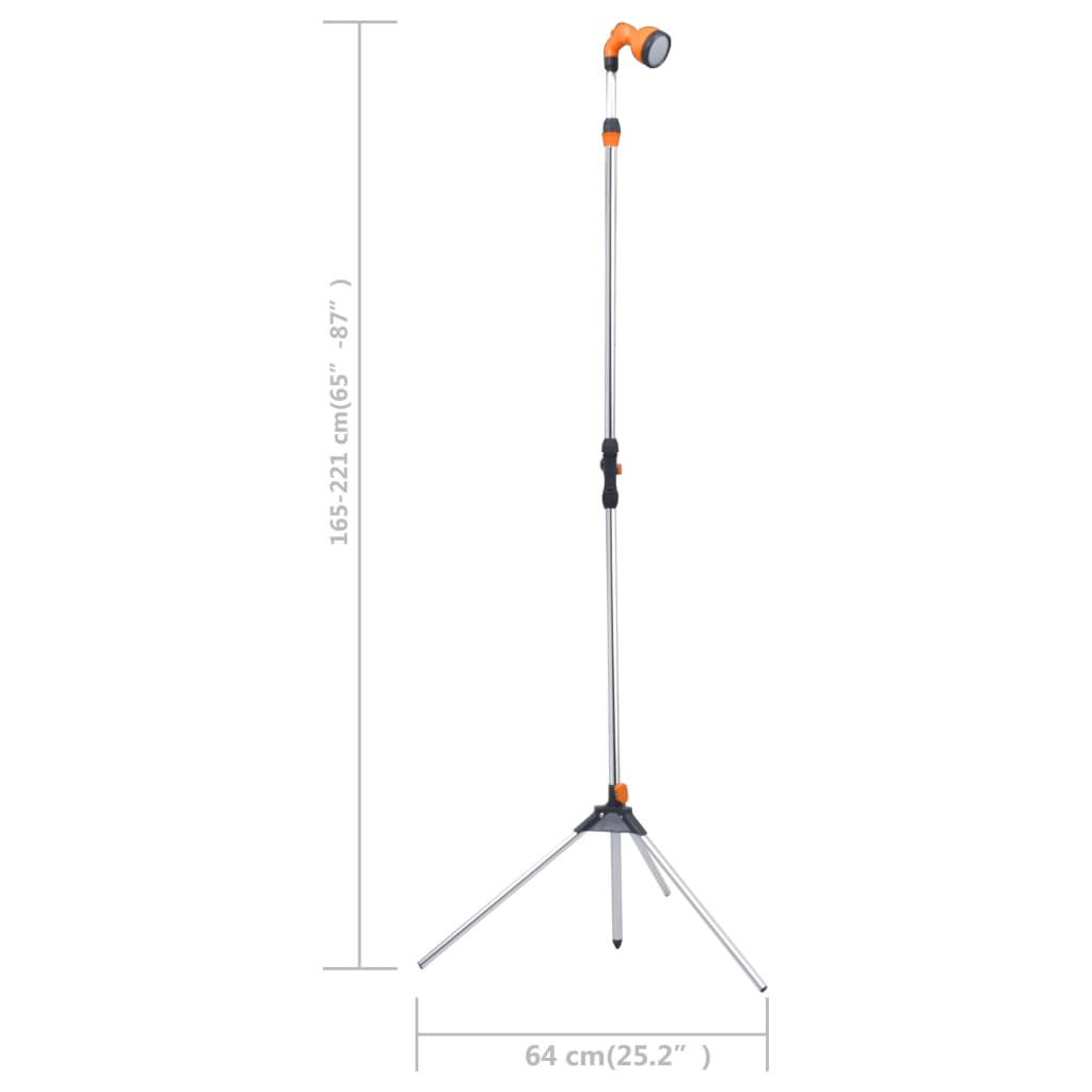 Doccia da Giardino con Treppiede 221 cm in Alluminio - homemem39