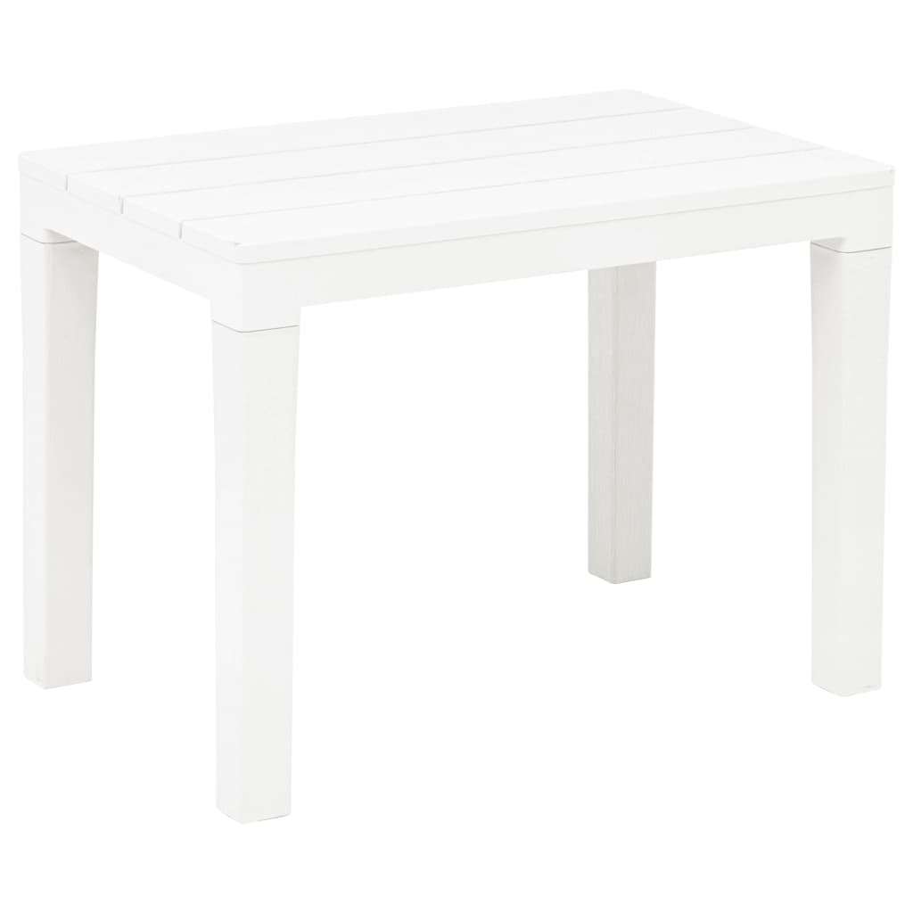 Tavolo da Giardino con 2 Panche in Plastica Bianco - homemem39