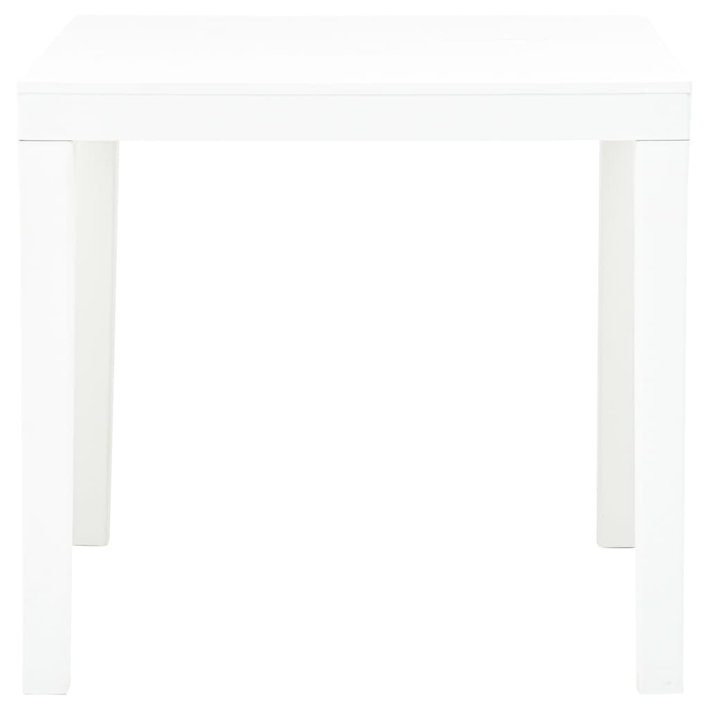 Tavolo da Giardino Bianco 78x78x72 cm in Plastica - homemem39