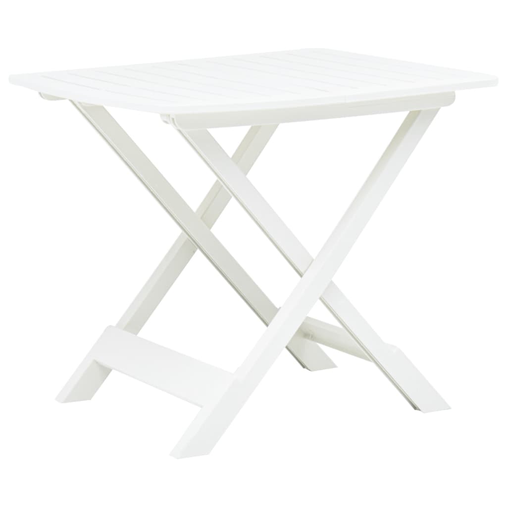 Tavolo da Giardino Bianco 79x72x70 cm Plastica - homemem39