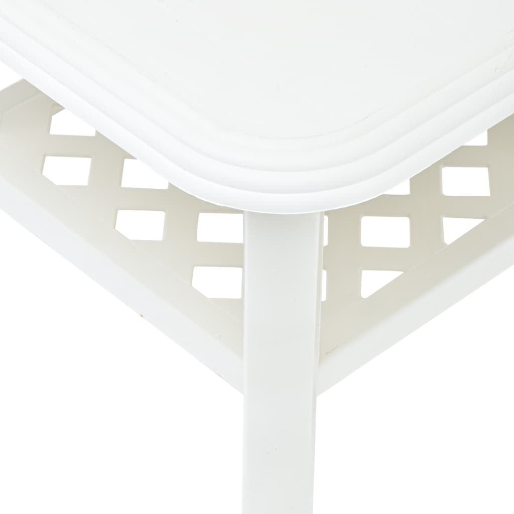 Tavolino da Caffè Bianco 90x60x46 cm in Plastica - homemem39
