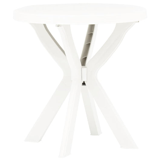 Tavolo da Bistrot Bianco Ø70 cm in Plastica - homemem39