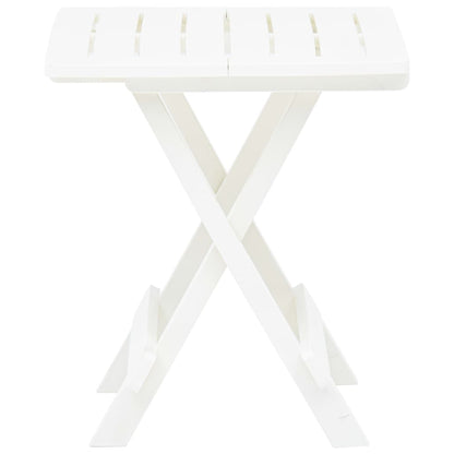 Tavolo da Giardino Pieghevole Bianco 45x43x50 cm in Plastica - homemem39