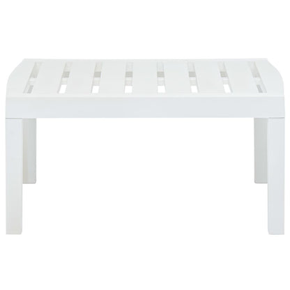 Tavolo da Giardino Bianco 78x55x38 cm in Plastica - homemem39