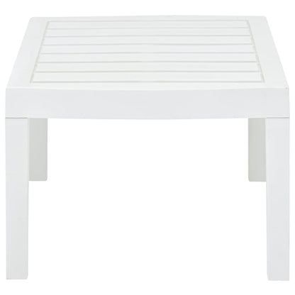 Tavolo da Giardino Bianco 78x55x38 cm in Plastica - homemem39