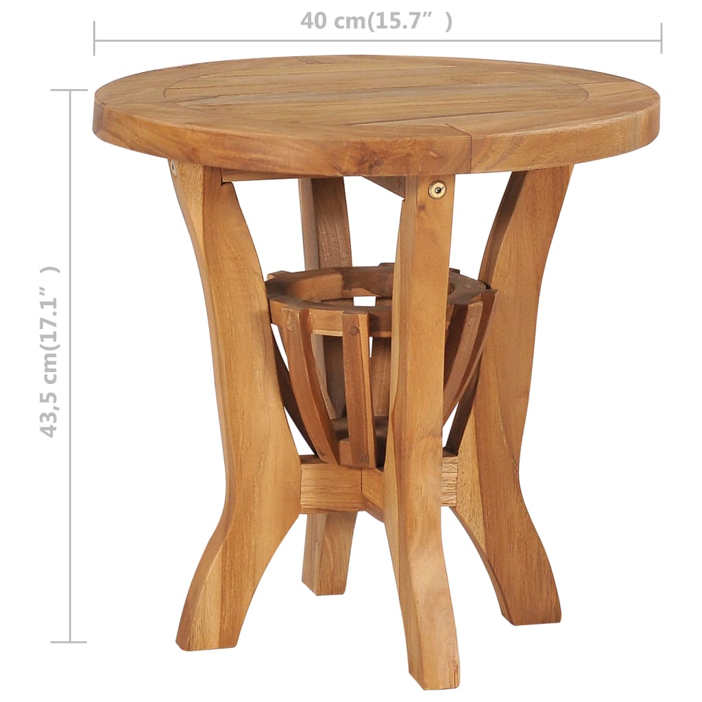 Set da Bistrot da Giardino 3 pz in Legno Massello di Teak - homemem39