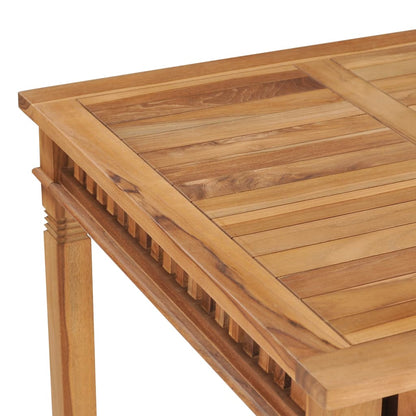 Tavolo da Pranzo per Giardino 80x80x80 cm in Massello di Teak - homemem39