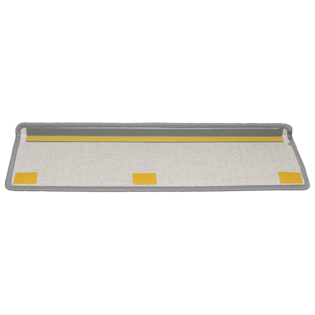 Tappetini per Scale 15 pz 65x21x4 cm Grigio Chiaro - homemem39