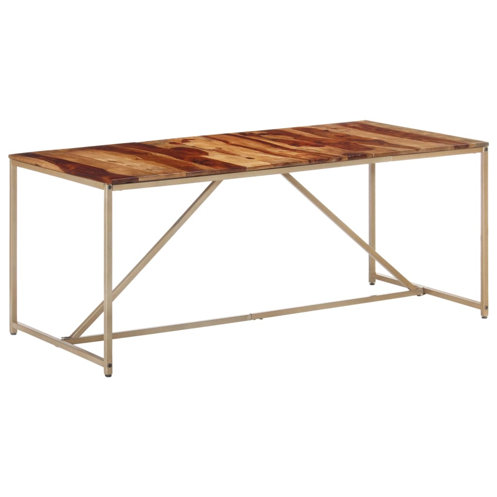 Tavolo da Pranzo 180x90x76 cm in Legno Massello di Sheesham - homemem39