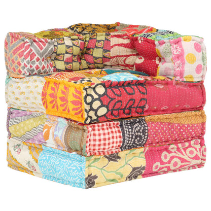 Pouf Modulare in Tessuto Patchwork - homemem39