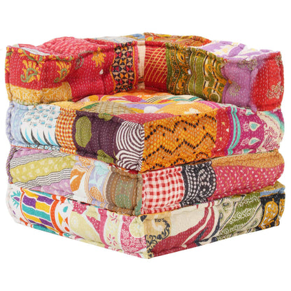 Pouf Modulare in Tessuto Patchwork - homemem39