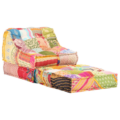 Pouf Modulare in Tessuto Patchwork - homemem39