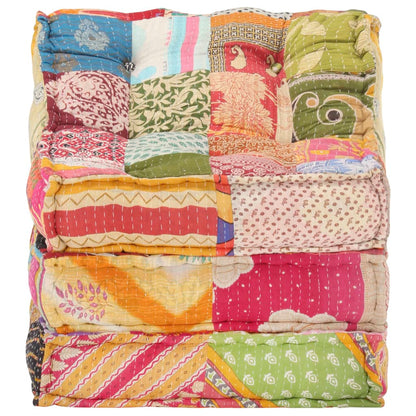 Pouf Modulare in Tessuto Patchwork - homemem39