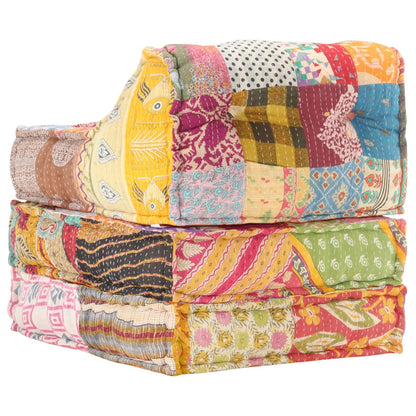 Pouf Modulare in Tessuto Patchwork - homemem39