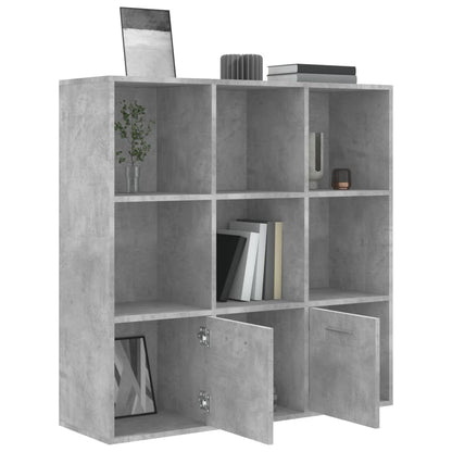 Libreria Grigio Cemento 98x30x98 cm in Legno Multistrato - homemem39