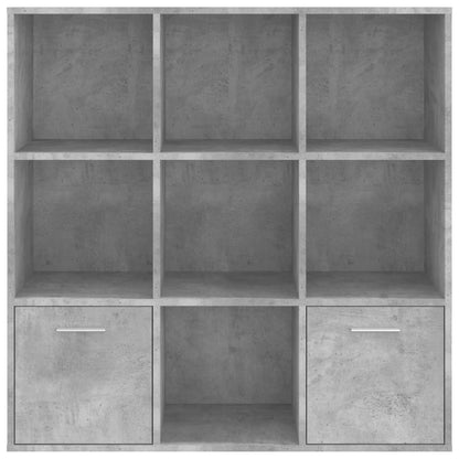 Libreria Grigio Cemento 98x30x98 cm in Legno Multistrato - homemem39