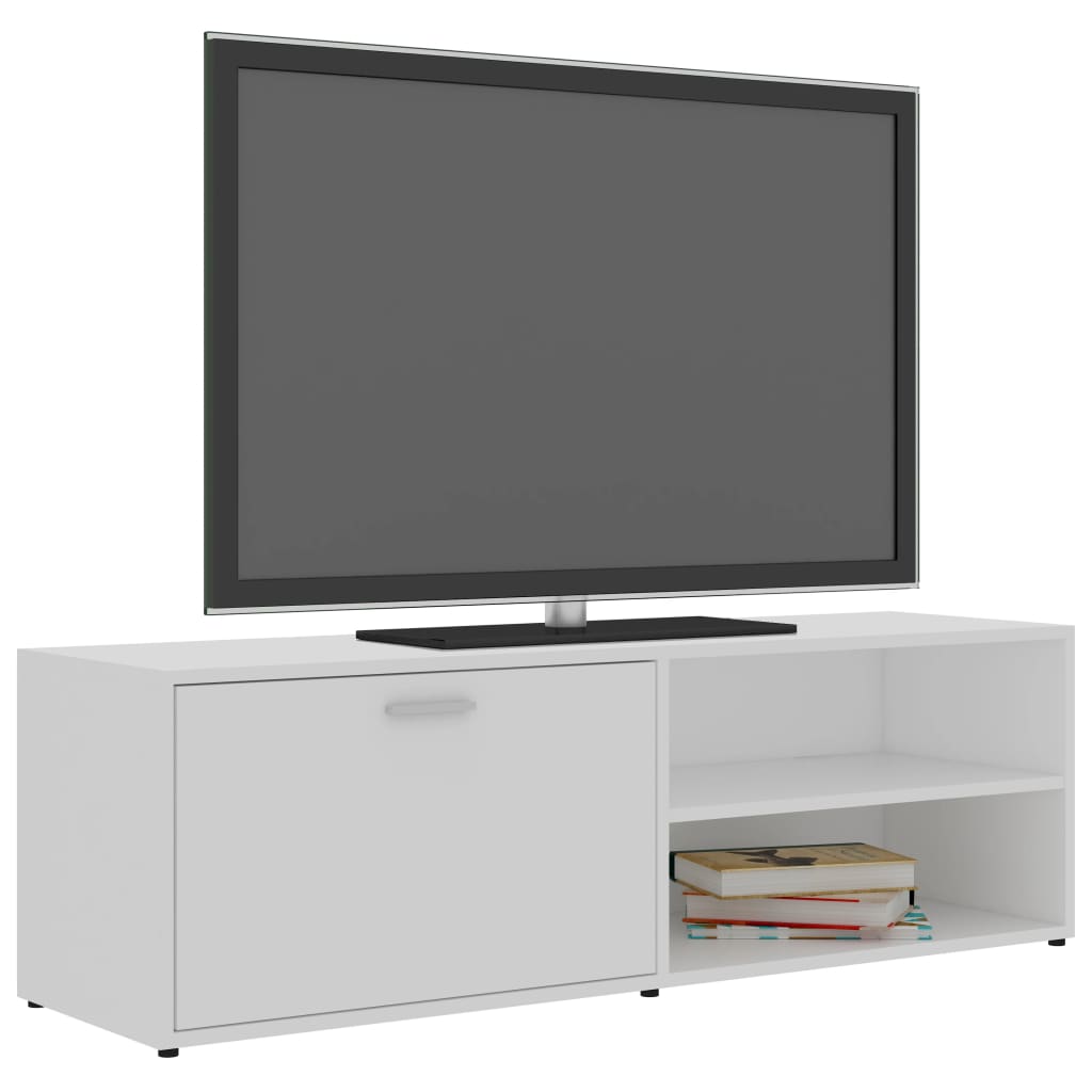 Mobile Porta TV Bianco 120x34x37 cm in Legno Multistrato - homemem39