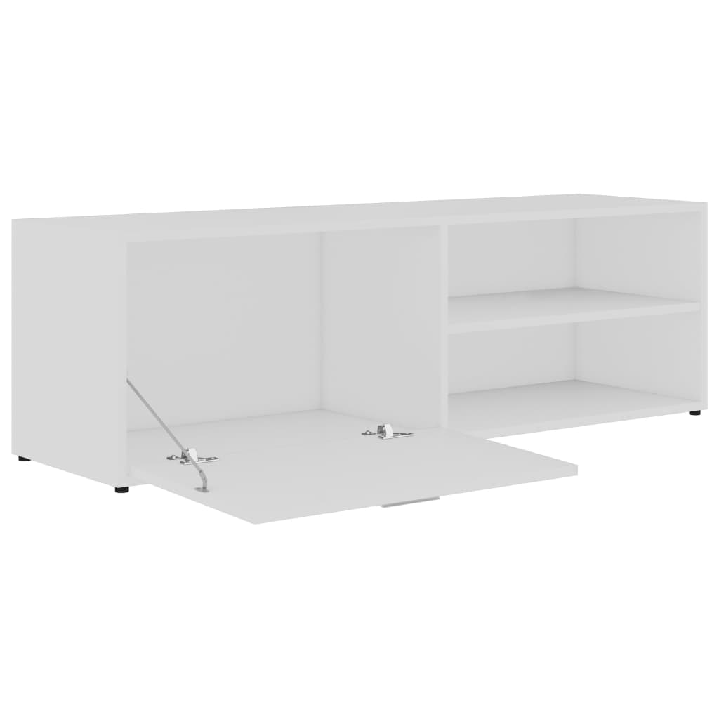 Mobile Porta TV Bianco 120x34x37 cm in Legno Multistrato - homemem39