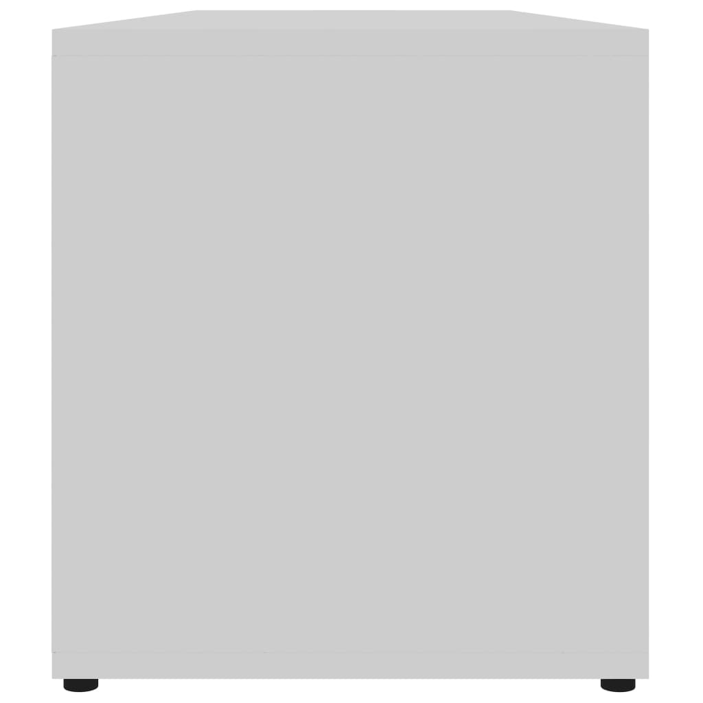 Mobile Porta TV Bianco 120x34x37 cm in Legno Multistrato - homemem39