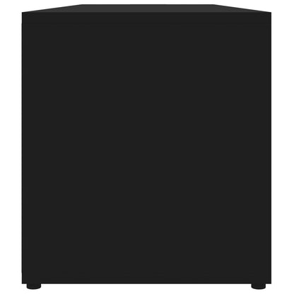 Mobile Porta TV Nero 120x34x37 cm in Legno Multistrato - homemem39