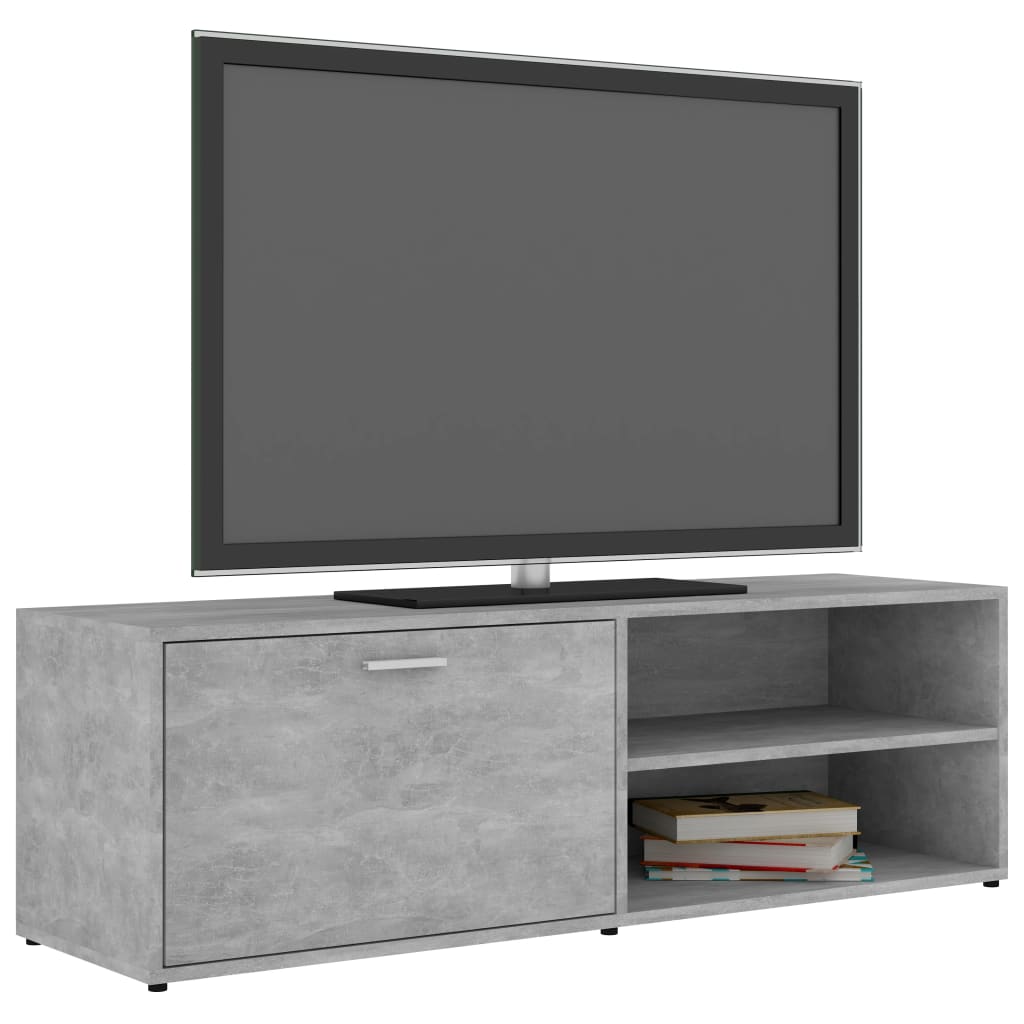 Mobile Porta TV Grigio Cemento 120x34x37cm in Legno Multistrato - homemem39