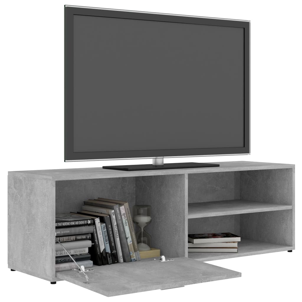 Mobile Porta TV Grigio Cemento 120x34x37cm in Legno Multistrato - homemem39