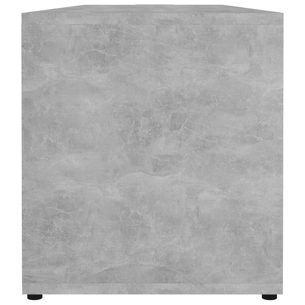 Mobile Porta TV Grigio Cemento 120x34x37cm in Legno Multistrato - homemem39