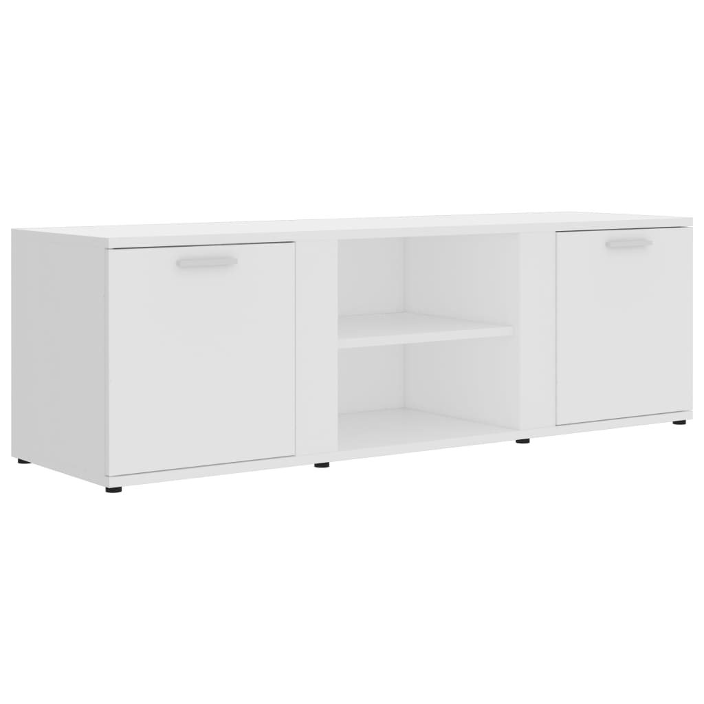 Mobile Porta TV Bianco 120x34x37 cm in Legno Multistrato - homemem39