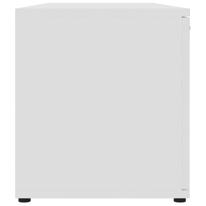 Mobile Porta TV Bianco 120x34x37 cm in Legno Multistrato - homemem39