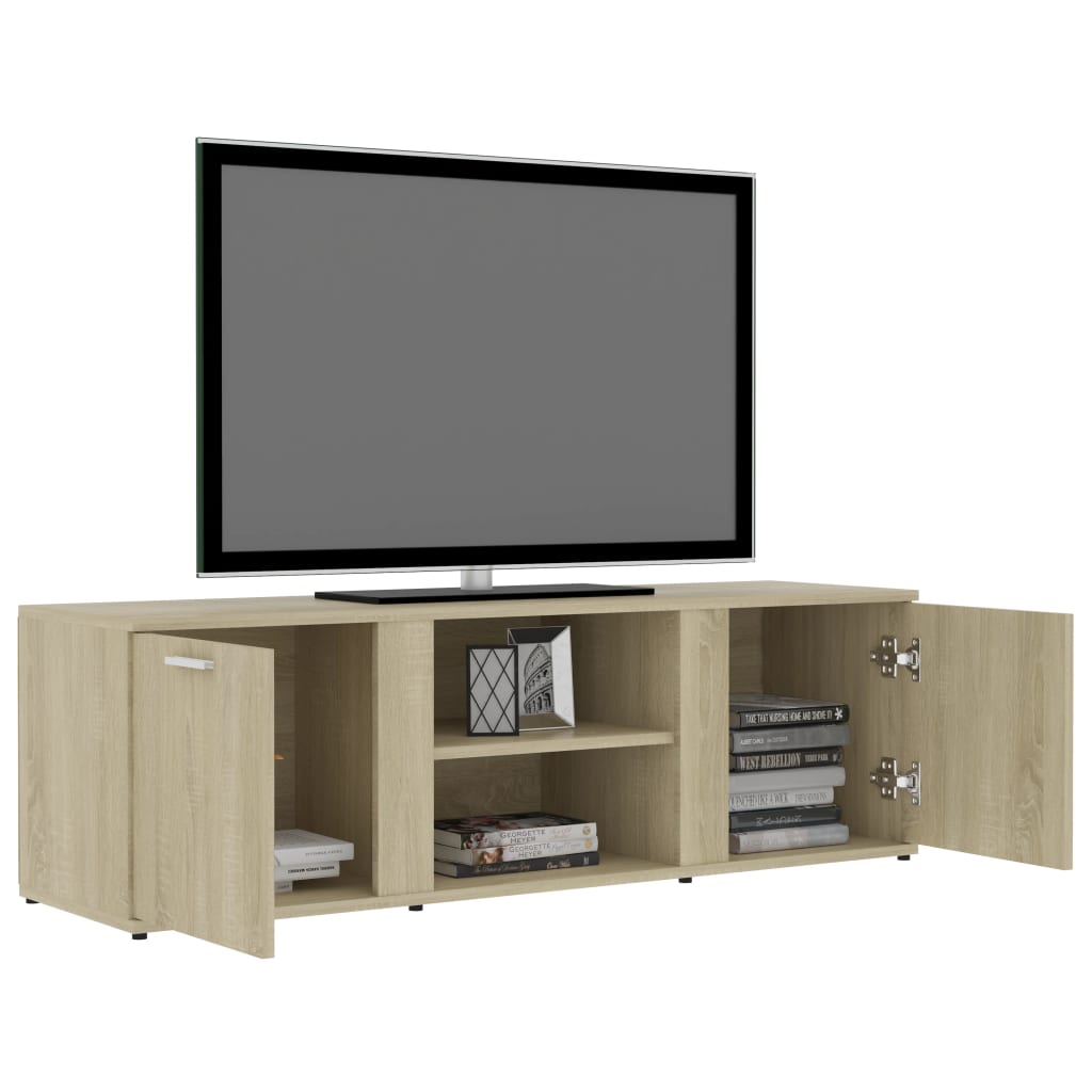 Mobile Porta TV Rovere Sonoma 120x34x37 cm in Legno Multistrato - homemem39