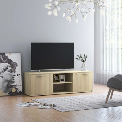 Mobile Porta TV Rovere Sonoma 120x34x37 cm in Legno Multistrato - homemem39