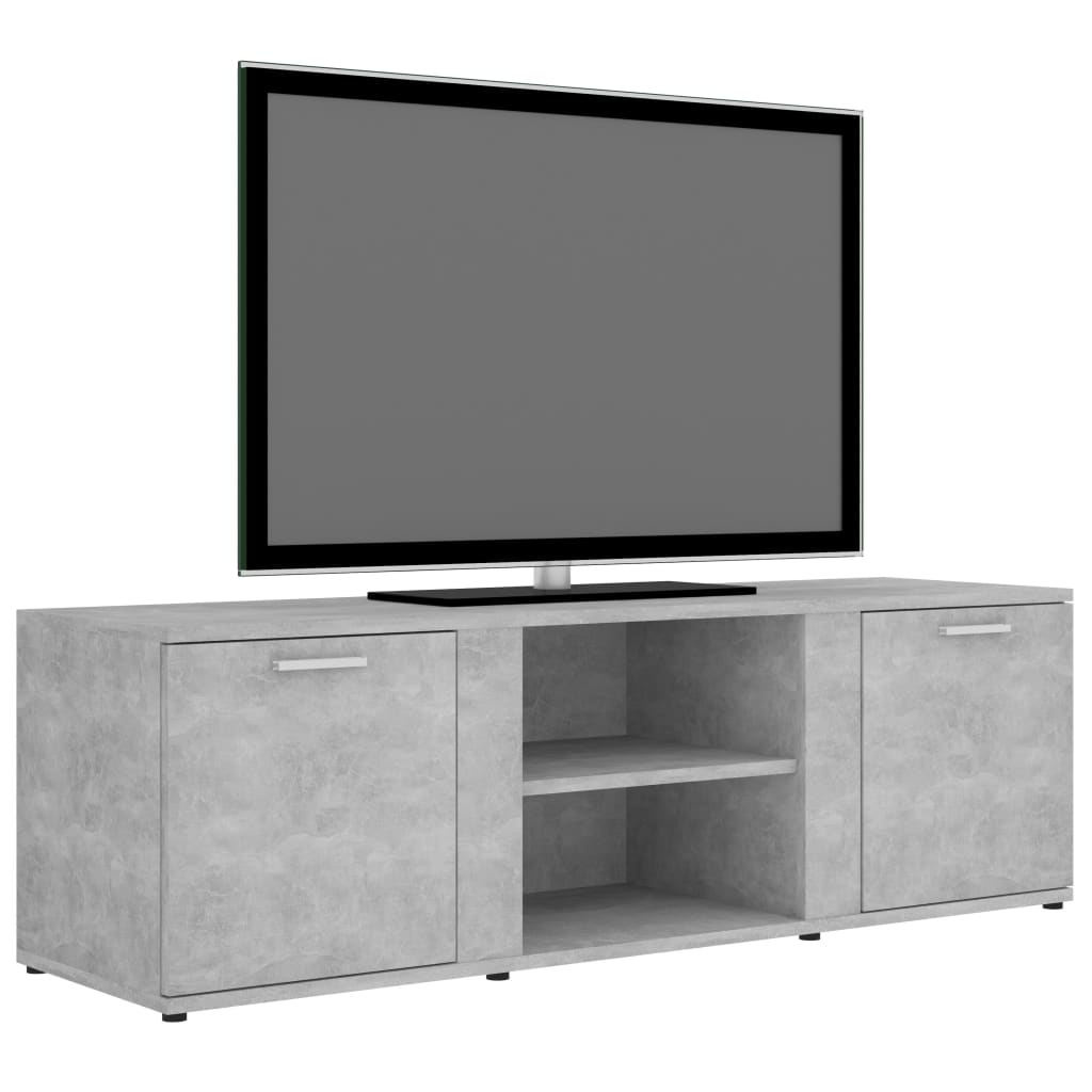 Mobile Porta TV Grigio Cemento 120x34x37cm in Legno Multistrato - homemem39