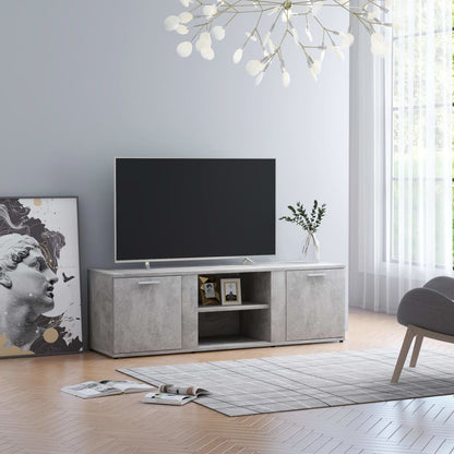 Mobile Porta TV Grigio Cemento 120x34x37cm in Legno Multistrato - homemem39