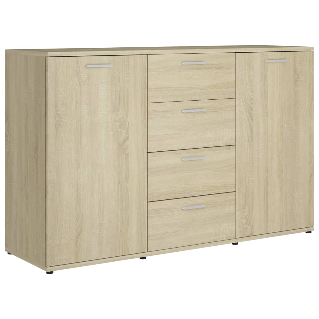 Credenza Rovere Sonoma 120x35,5x75 cm in Legno Multistrato - homemem39