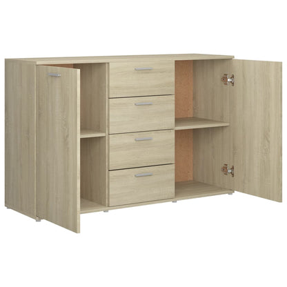 Credenza Rovere Sonoma 120x35,5x75 cm in Legno Multistrato - homemem39