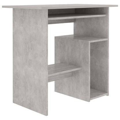 Scrivania Grigio Cemento 80x45x74 cm in Legno Multistrato - homemem39