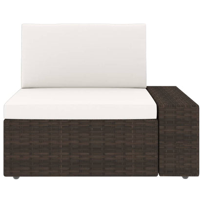 Set Divani da Giardino 3 pz in Polyrattan Marrone - homemem39