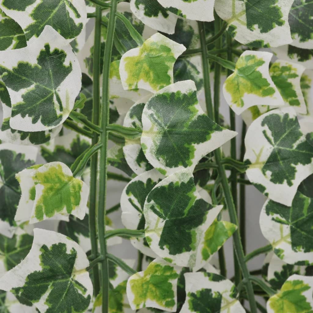 Foglie Artificiali di Edera 4 pz Variegata 90 cm - homemem39