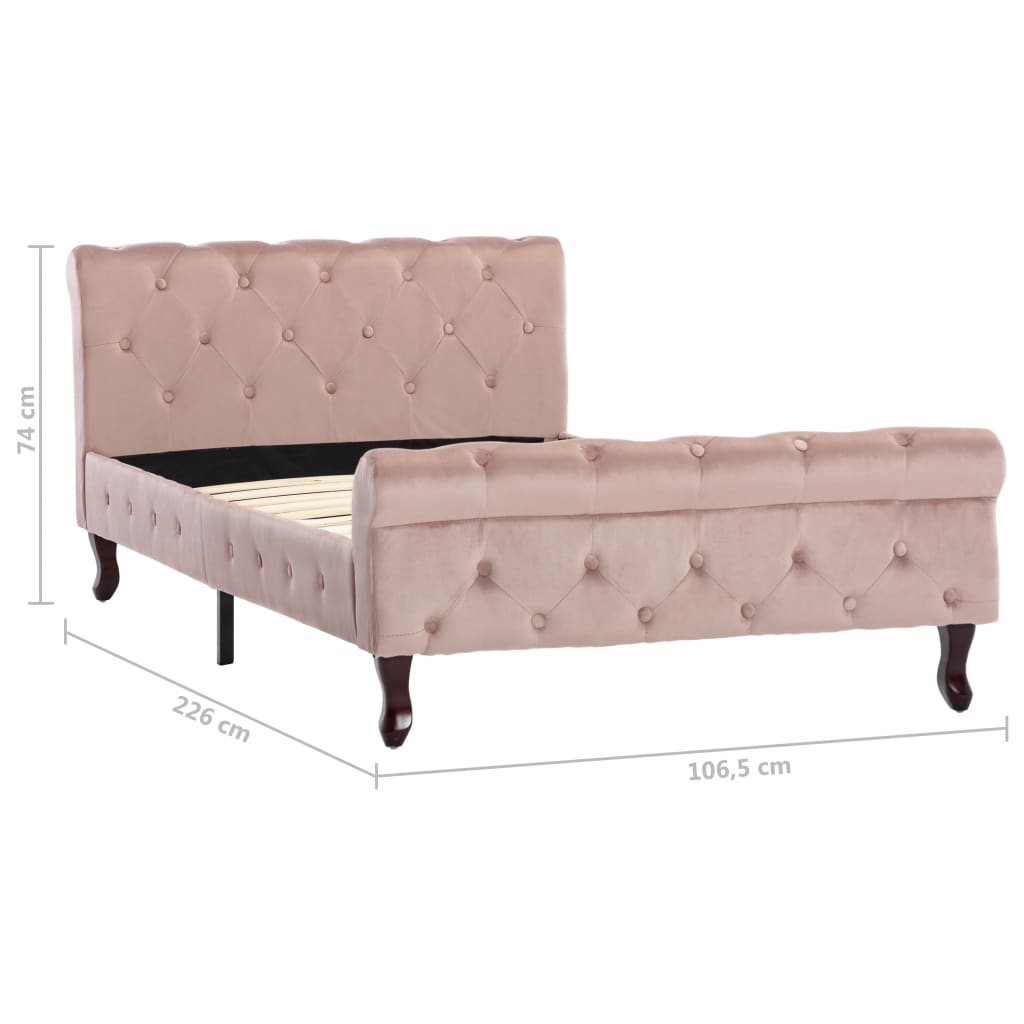 Giroletto Rosa in Velluto 100x200 cm - homemem39