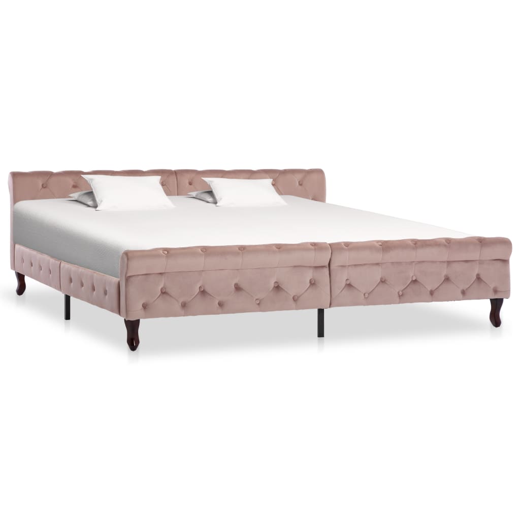 Giroletto Rosa in Velluto 200x200 cm - homemem39