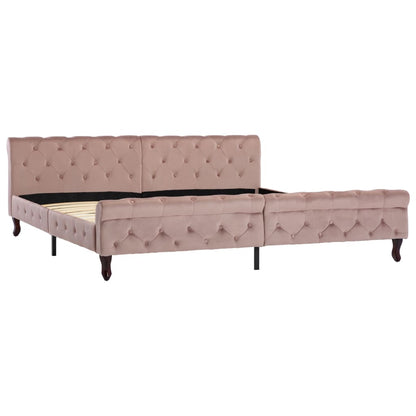 Giroletto Rosa in Velluto 200x200 cm - homemem39