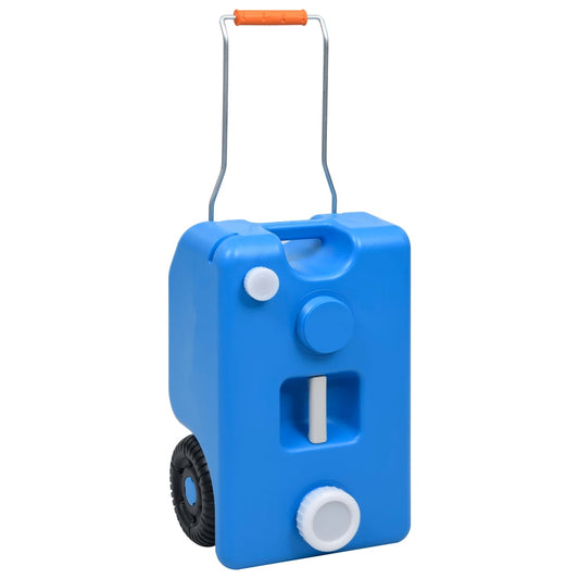 Serbatoio d'Acqua con Ruote per Campeggio 25 L Blu - homemem39