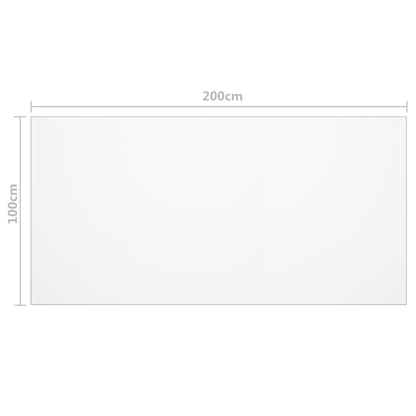 Protezione Tavolo Trasparente 200x100 cm 2 mm PVC - homemem39