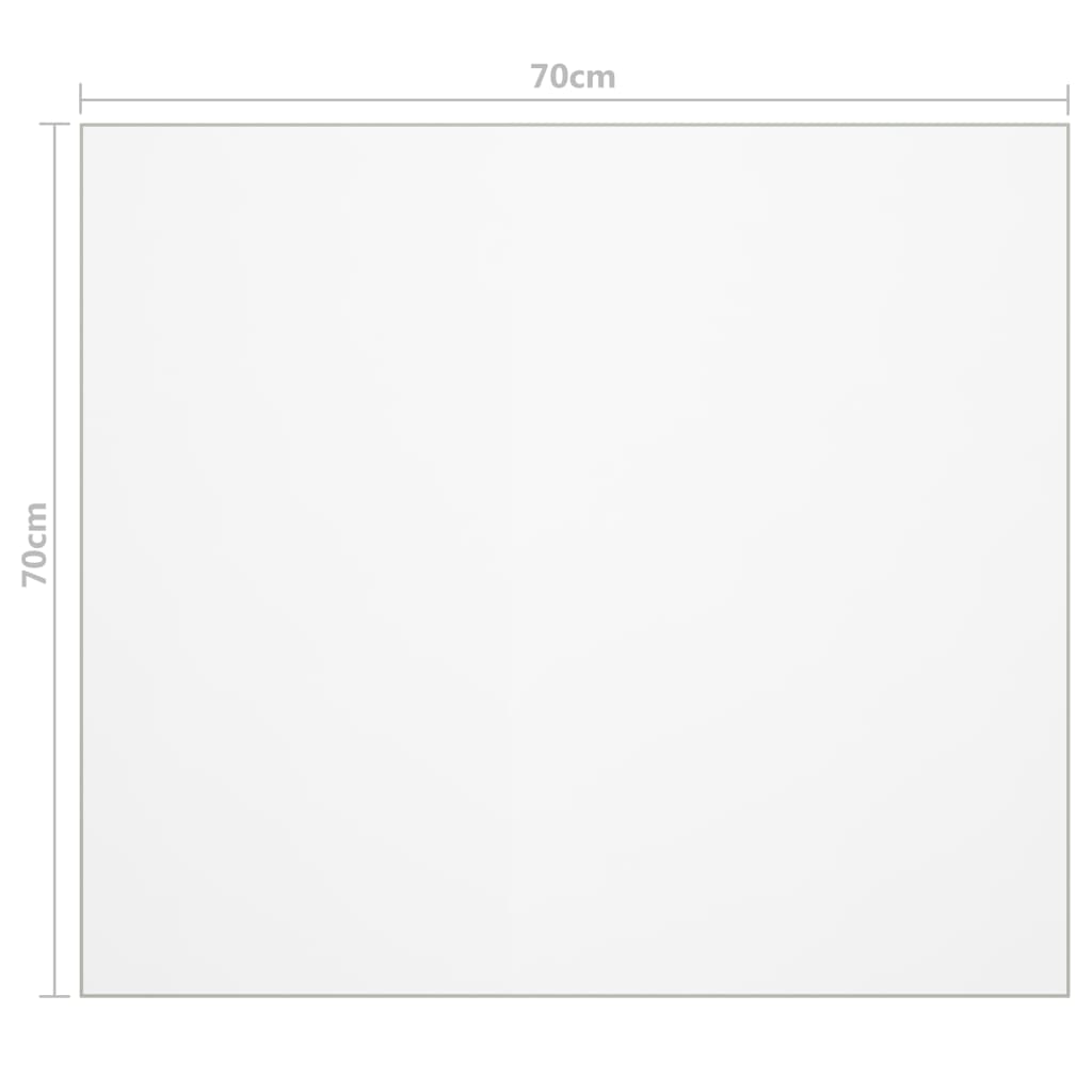 Protezione Tavolo Trasparente 70x70 cm 1,6 mm PVC - homemem39