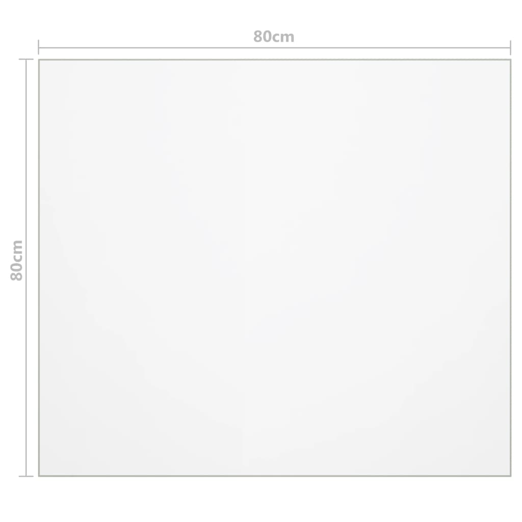 Protezione Tavolo Opaca 80x80 cm 2 mm PVC - homemem39