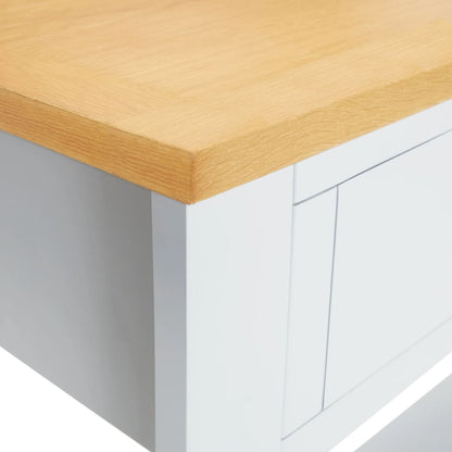 Tavolo Consolle 83x30x73 cm in Legno Massello di Rovere - homemem39